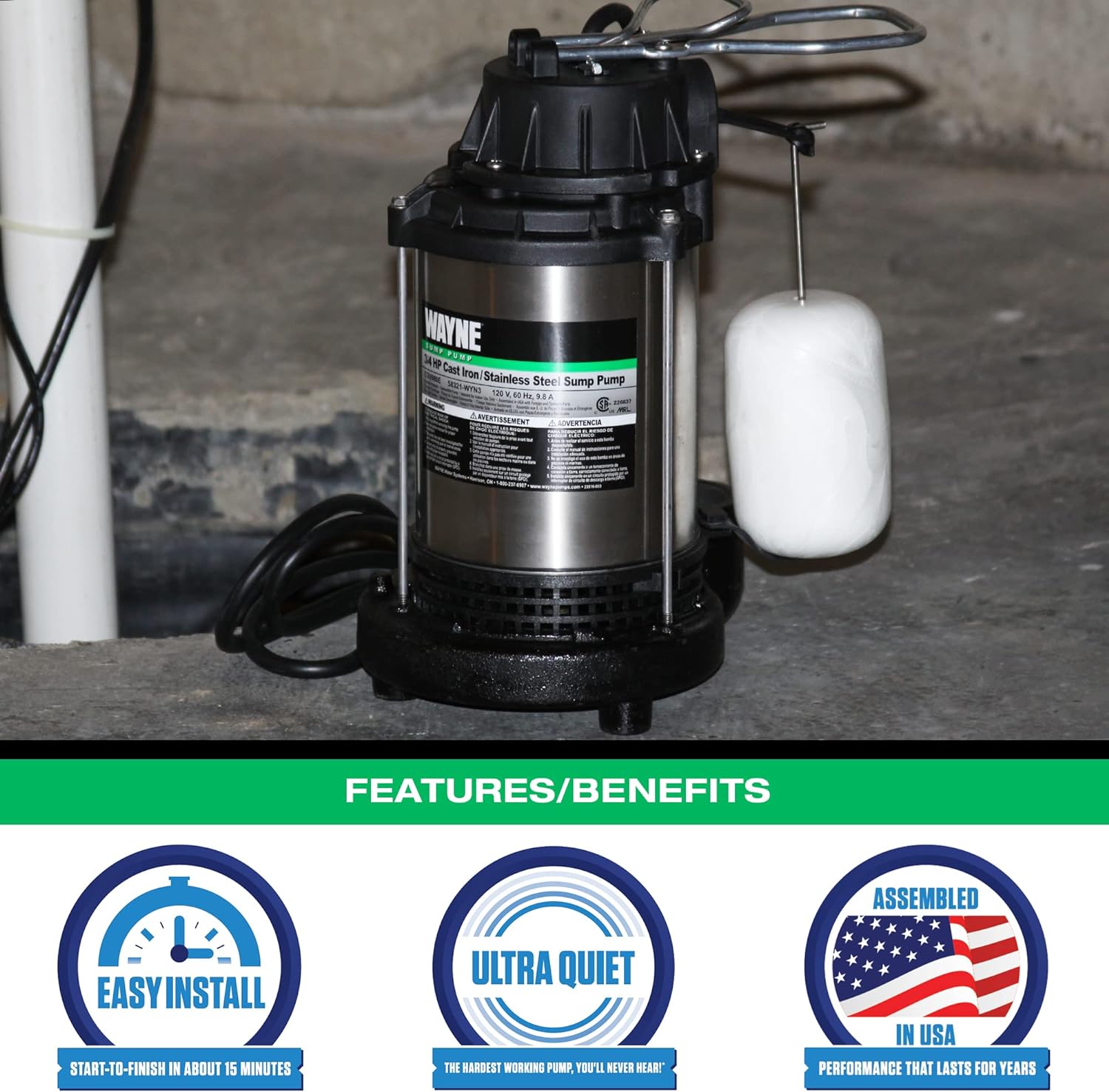 Top 3 Best Submersible Sump Pumps (2023) Basement Sump Pump